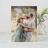 メリークリスマスモダン写真 シーズンカード (スタンド正面)