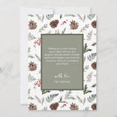 メリークリスマスモダン写真 シーズンカード (裏面)