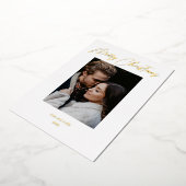 メリークリスマスモダン台本デザイン 箔シーズンカード (回転した状態)