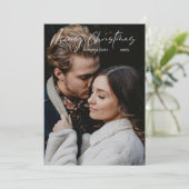 メリークリスマスモダン台本ミニマリズム シーズンカード (スタンド正面)