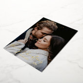 メリークリスマスモダン台本ミニマリズム 箔シーズンカード (回転した状態)