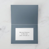 メリークリスマスモダン家族の写真エレガントシンプル シーズンカード (内部)