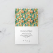 メリークリスマスモダン家族の写真 シーズンカード (内部)