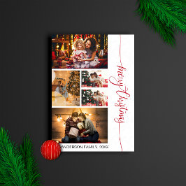 メリークリスマスモダン家族エレガントの写真 招待状