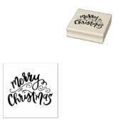 メリークリスマスモダン書道スタンプ ラバースタンプ (押印)