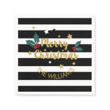 メリークリスマスモダン金ゴールド文字デザイングリッター