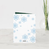 メリークリスマスモダン4枚のコラージンググリーン シーズンカード (裏面)