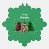 メリークリスマスモダン&エレガント オーナメントカード (裏面)