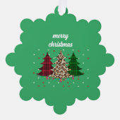 メリークリスマスモダン&エレガント オーナメントカード (正面)