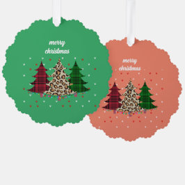 メリークリスマスモダン&エレガント オーナメントカード