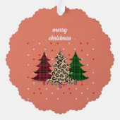 メリークリスマスモダン&エレガント オーナメントカード (裏面)