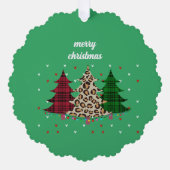 メリークリスマスモダン&エレガント オーナメントカード (正面)