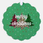 メリークリスマスモダン&エレガント オーナメントカード (正面)