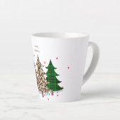 メリークリスマスモダン&エレガント カフェラテマグ (右アングル)