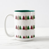 メリークリスマスモダン&エレガント ツートーンマグカップ (左)