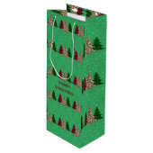 メリークリスマスモダン&エレガント ワインギフトバッグ (正面アングル)