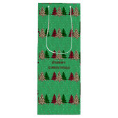 メリークリスマスモダン&エレガント ワインギフトバッグ (正面)