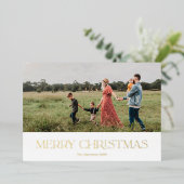 メリークリスマスモダン 箔シーズンカード (立ち正面)