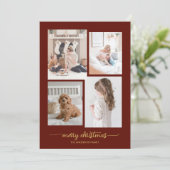 メリークリスマスモダン、Elegat Four Photo Collage シーズンカード (スタンド正面)
