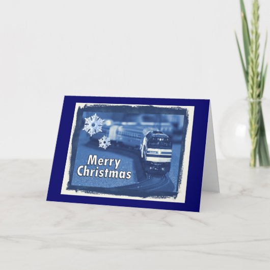 メリークリスマスモデルトレインカード シーズンカード (正面)