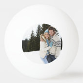 メリークリスマスモノグラム写真ピンポンボール 卓球ボール (裏面)