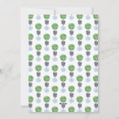 メリークリスマスモノグラム水の色ボクウッドリース シーズンカード (裏面)