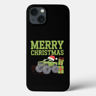 メリークリスマスモンスタートラック 子供服 トッドラー 男の子 クリスマス iPhone 13ケース