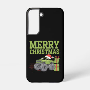 メリークリスマスモンスタートラック 子供服 トッドラー 男の子 クリスマス SAMSUNG GALAXY S22ケース