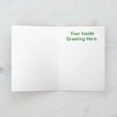 メリークリスマスモースコードクリスマスツリーカード シーズンカード (内部)