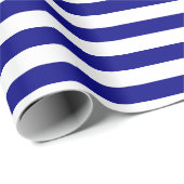 メリークリスマスモ航海のノグラムレッドブルーホワイト ラッピングペーパー (ロールコーナー)