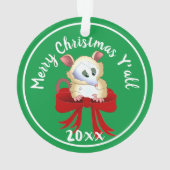 メリークリスマスヤはポッサムと一緒だ オーナメント (裏面)