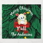 メリークリスマスヤはポッサムと一緒だ ビールラベル (シングルラベル)