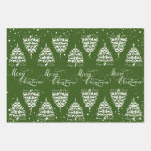メリークリスマスヤギのクリスマスツリー ラッピングペーパーシート (正面3)
