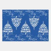 メリークリスマスヤギのクリスマスツリー ラッピングペーパーシート (正面)