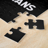 メリークリスマスヤギ顔マスクヤギSanta ジグソーパズル (側面)