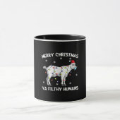 メリークリスマスヤギ顔マスクヤギSanta マグカップ (中央)