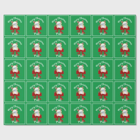 メリークリスマスヤッリポッサム  ラッピングペーパー (フラット)