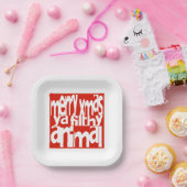 メリークリスマスヤフィルシーアニマル紙プレート ペーパープレート (パーティー)