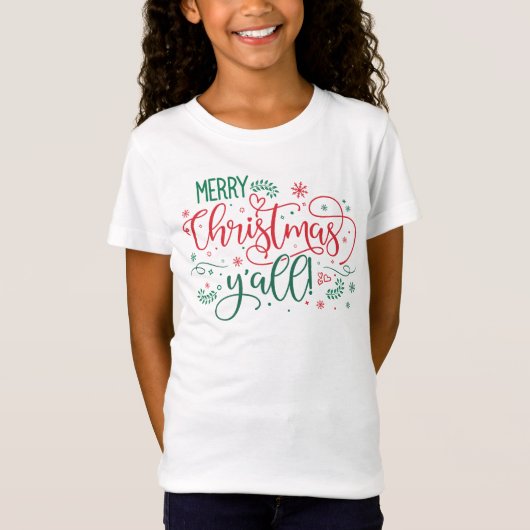 メリークリスマスヤール、クリスマス Tシャツ (正面)