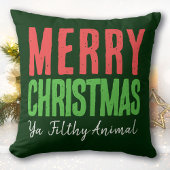 メリークリスマスヤ汚い動物 クッション