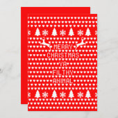 メリークリスマスヤ汚い動物 シーズンカード (正面/裏面)