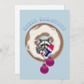 メリークリスマスユсートラクーン シーズンカード (正面/裏面)