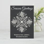 メリークリスマスユニークシャルボードスノーフレーク シーズンカード (スタンド正面)