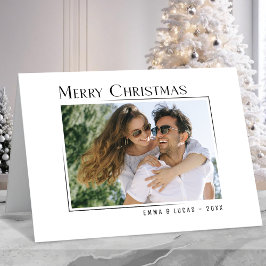 メリークリスマスユニークモダンミニマルスタイル写真 シーズンカード