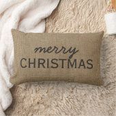 メリークリスマスユーカスタマイズ装飾用クッション ランバークッション (ブランケット)