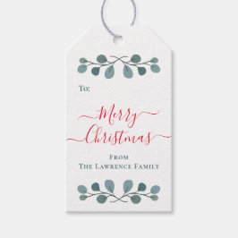 メリークリスマスユーカリプタスベリー ギフトタグ