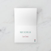 メリークリスマスユーモアおもしろい犬パパ シーズンカード (内部)