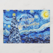 メリークリスマスヨハネ3:8聖書の詩のはがき プログラム (正面)