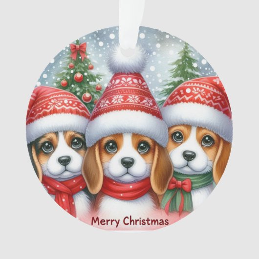 メリークリスマスヨルキ オーナメント (正面)