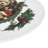 メリークリスマスヨークシャーテリア犬 カッティングボード (角)